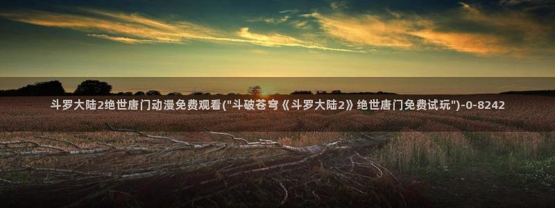 狂赌之渊动漫：斗罗大陆2绝世唐门动漫免费观看(\